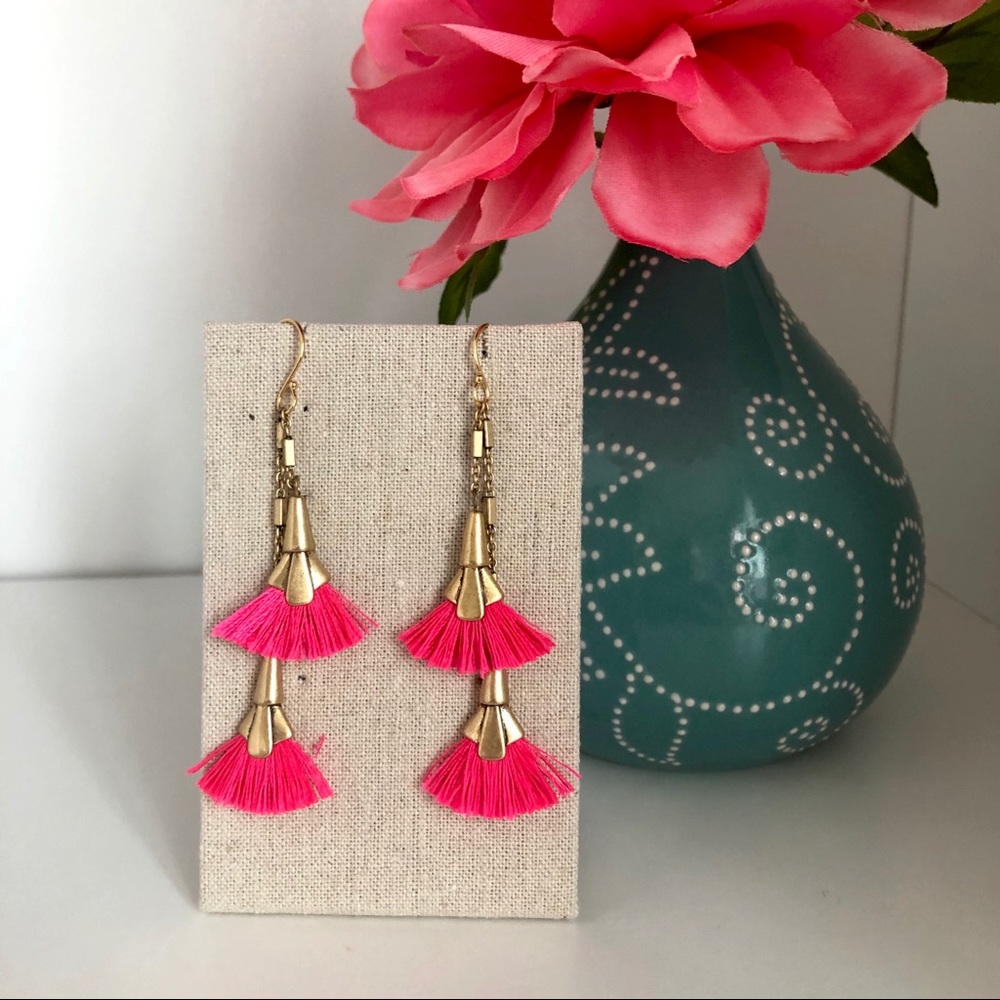 NWOT - Stella & Dot Eden Fringe Tassel Earrings